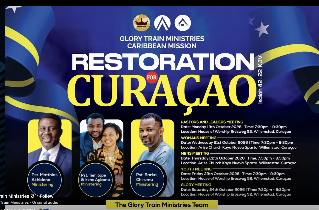 Caribbean Mission Curaçao 2026 — Glory Train Ministries